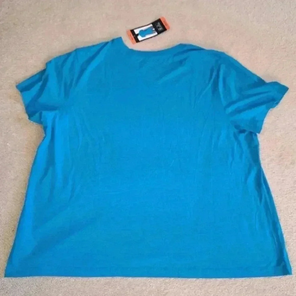 Lucky Brand Short Sleeved Tee Blue Logo T-shirt XXL Cotton Polyester  NWT - Picture 4 of 7